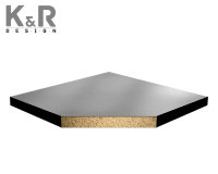 Фальшпол из ДСП K&amp;R Design (38 мм), верх стальной оцинкованный лист 0.5мм, снизу алюминиевая фольга 0.05мм