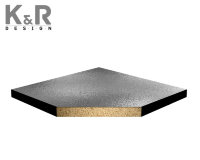 Фальшпол из ДСП K&amp;R Design (38 мм), сверху и снизу алюминиевая фольга 0.05мм