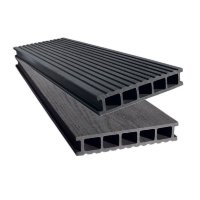 Террасная доска EuroDeck Double Антрацит (пог.м.)