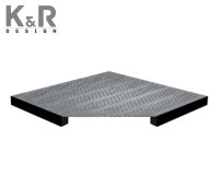 Фальшпол из металла K&amp;R Design 15% перфорированный с рег. Заслонкой