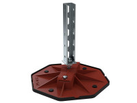 Кровельная опора HILST PLATFORM V 345*345*55мм с антивб.ковр.+h250мм