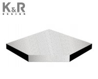 Фальшпол из сульфата кальция K&amp;R Design (30 мм), верх без покрытия, снизу оцинкованная сталь 0.5мм