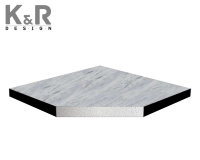 Фальшпол из сульфата кальция K&amp;R Design (30 мм), верх антистатический пвх Forbo Emerald Epica 5135, снизу оцинкованная сталь 0.5мм